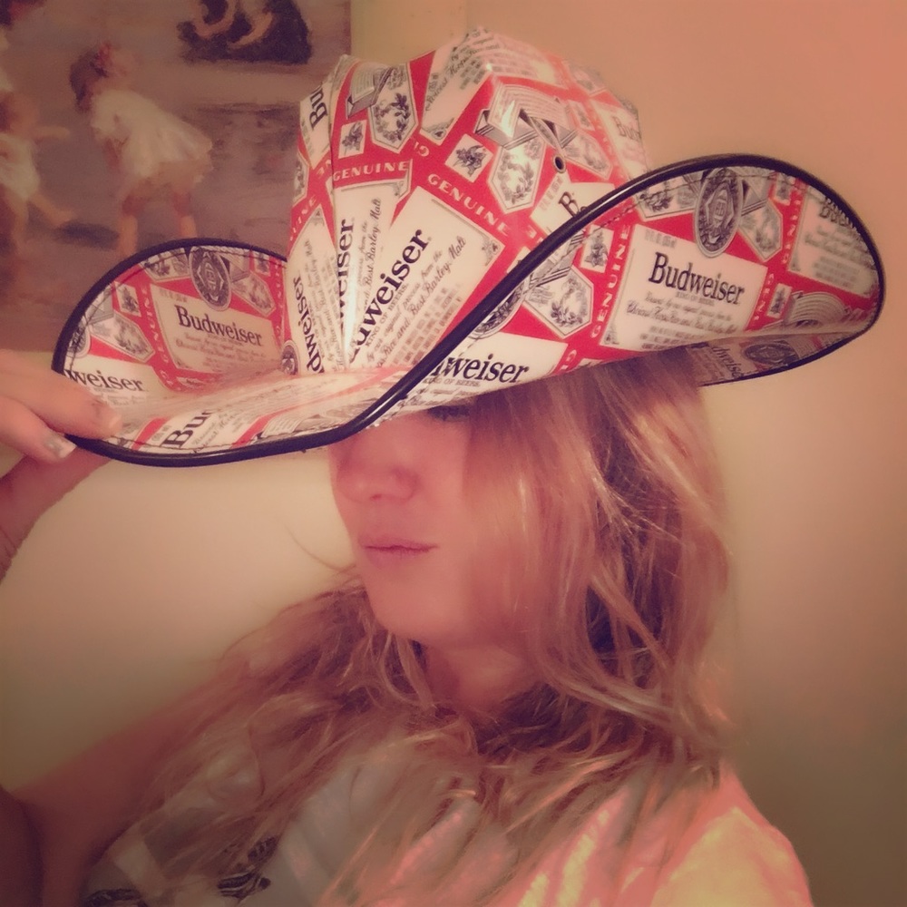 Budweiser Cowgirl Cowboy Hat